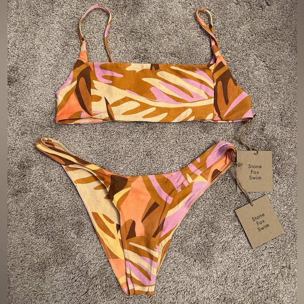NWT Stone Fox Swim bikini set
